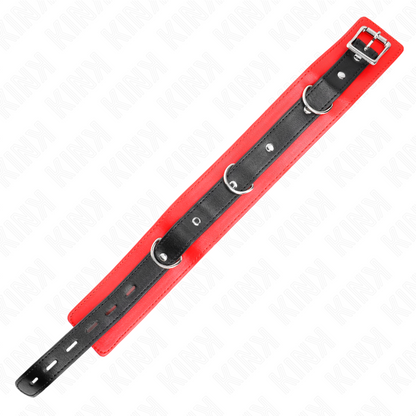 KINK - COLLAR WITH BELT 65 CM WITH STRAP RED 54 X 4.5 CM - My naughty haven #