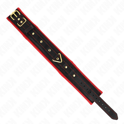 KINK - COLLAR WITH PLAIN FABRIC LEASH ADJUSTABLE 33-48 CM X 5.7 CM - My naughty haven #