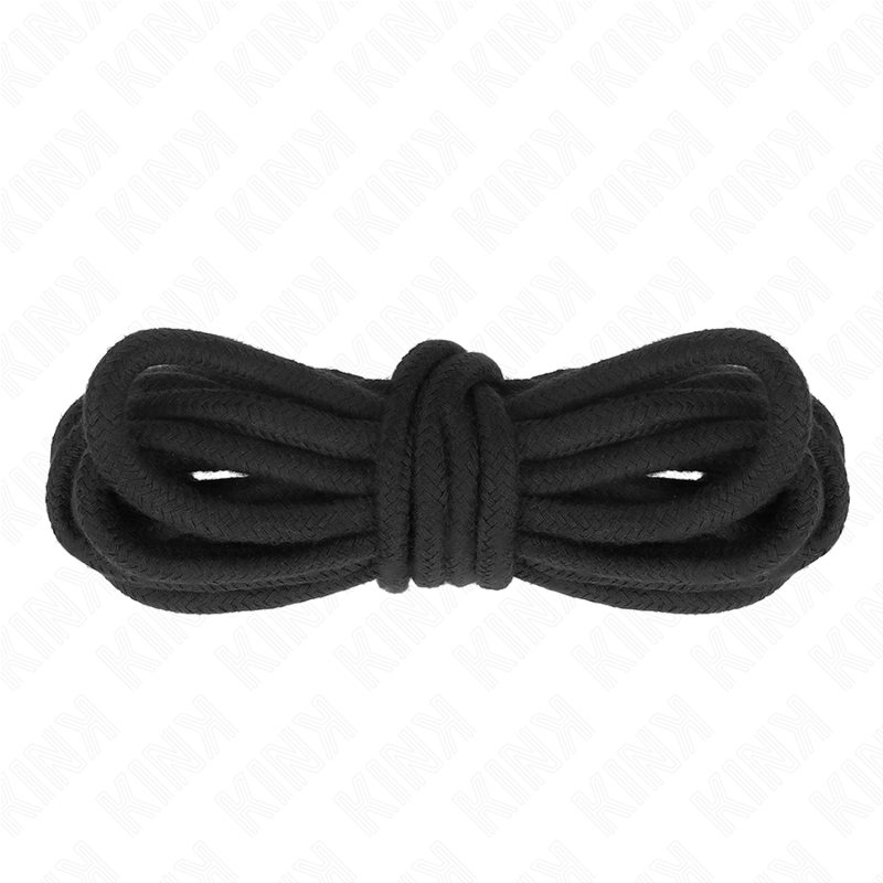 KINK - COTTON ROPE 10 METER BLACK - My naughty haven #