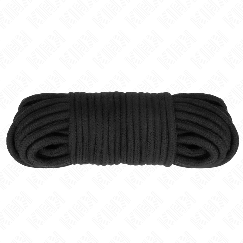 KINK - COTTON ROPE 20 METER BLACK - My naughty haven #