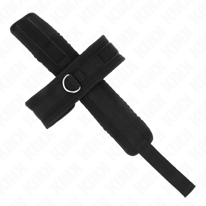 KINK - CROSS CUFFS BLACK 34 X 5.5 CM - My naughty haven #
