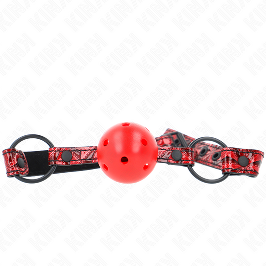 KINK - DIAMOND PATTERN BALL 4.5 CM GAG MODEL 1 64.5 CM ADJUSTABLE 42-60 CM - My naughty haven #