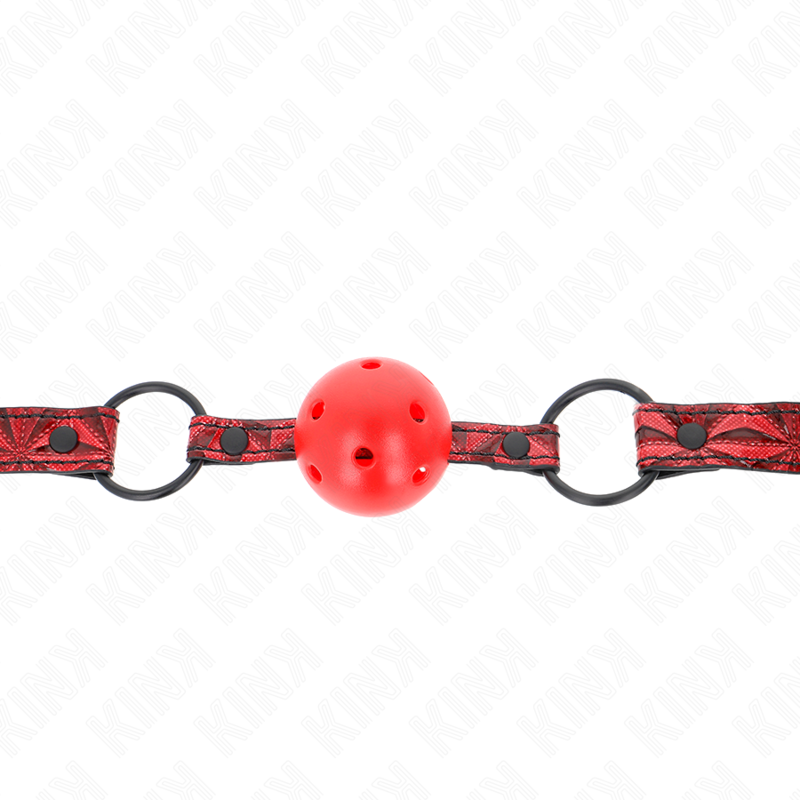KINK - DIAMOND PATTERN BALL 4.5 CM GAG MODEL 1 64.5 CM ADJUSTABLE 42-60 CM - My naughty haven #