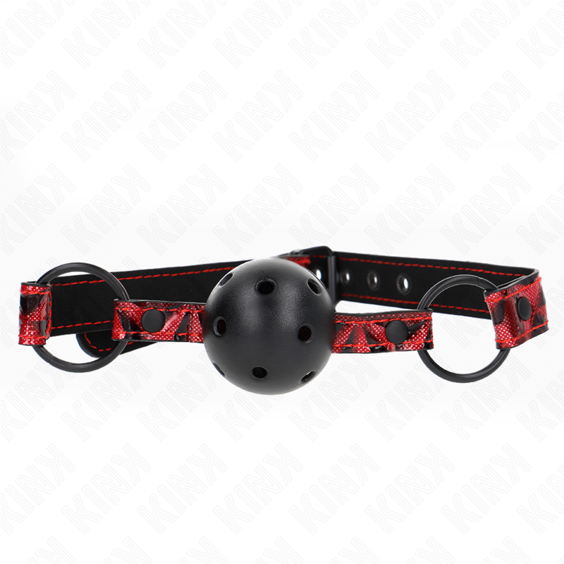 KINK - DIAMOND PATTERN BALL 4.5 CM GAG MODEL 2 64.5 CM ADJUSTABLE 42-60 CM - My naughty haven #