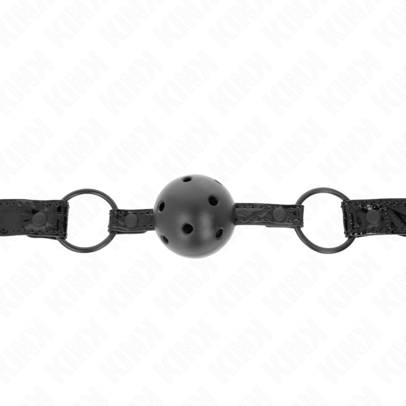 KINK - DIAMOND PATTERN BALL 4.5 CM GAG MODEL 3 64.5 CM ADJUSTABLE 42-60 CM - My naughty haven #