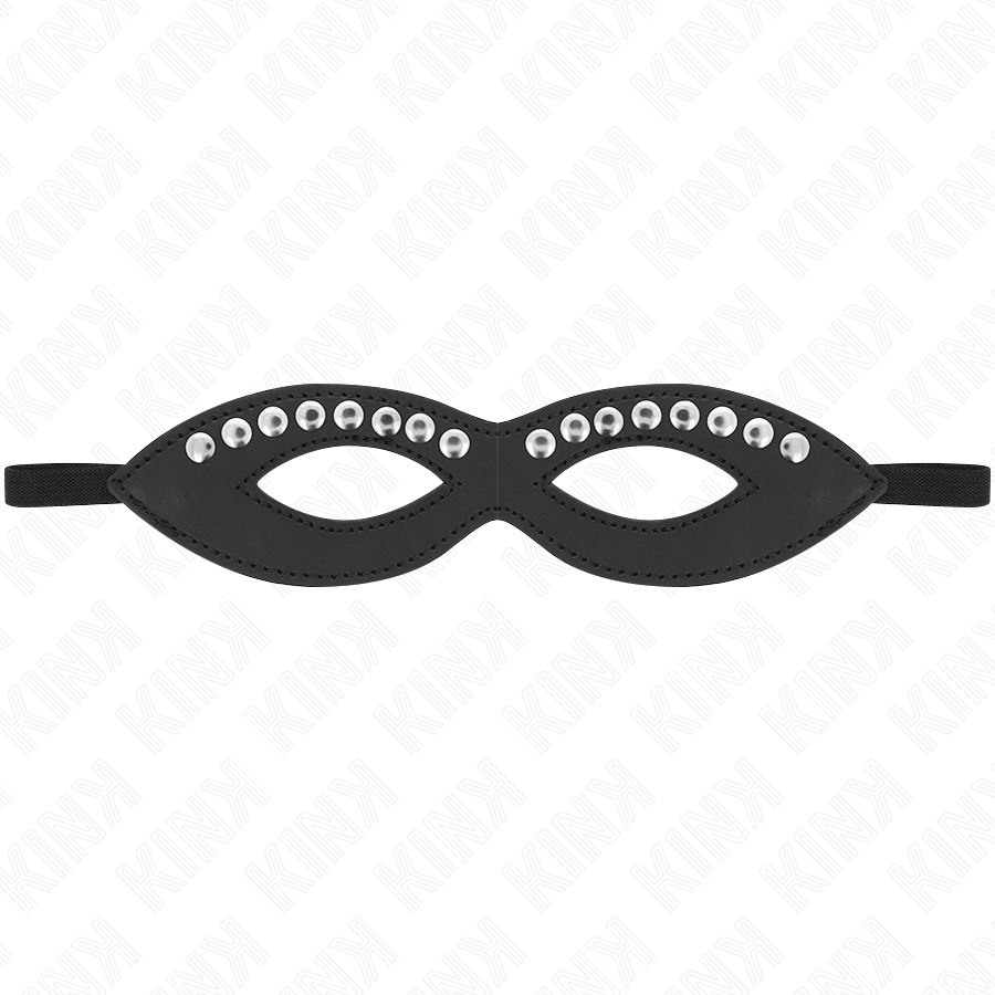 KINK - EYE MASK WITH MINI RIVETS MODEL 1 20.5 x 5.5 CM - My naughty haven #