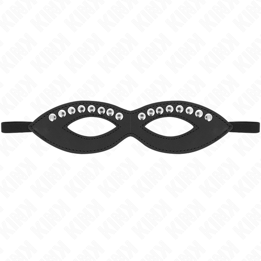 KINK - EYE MASK WITH MINI RIVETS MODEL 1 20.5 x 5.5 CM - My naughty haven #