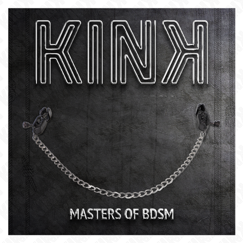 KINK - FLAT CHAIN NIPPLE CLAMPS SILVER 30 CM - My naughty haven #