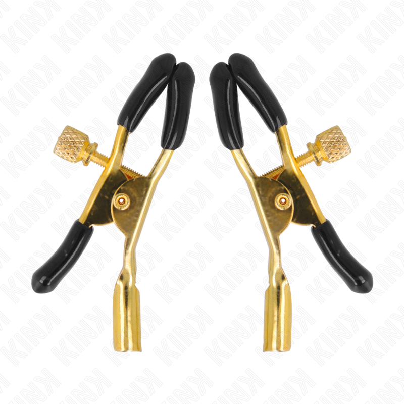 KINK - GOLD NIPPLE CLAMPS 6 CM - My naughty haven #