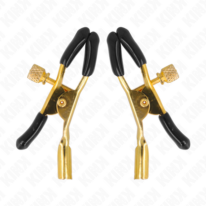 KINK - GOLD NIPPLE CLAMPS 6 CM - My naughty haven #