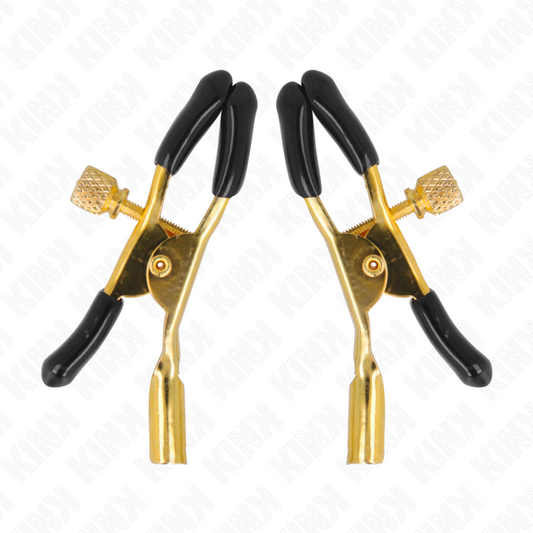 KINK - GOLD NIPPLE CLAMPS 6 CM - My naughty haven #