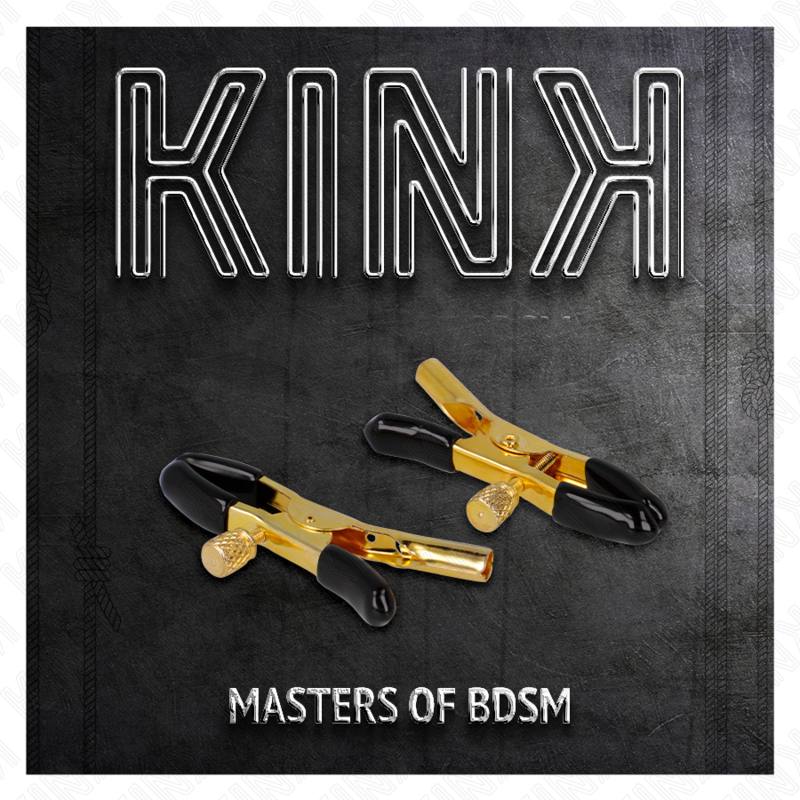 KINK - GOLD NIPPLE CLAMPS 6 CM - My naughty haven #