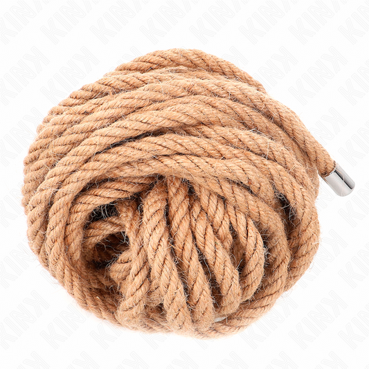 KINK - HEMP ROPE WITH METAL HEAD 10 METER - My naughty haven #