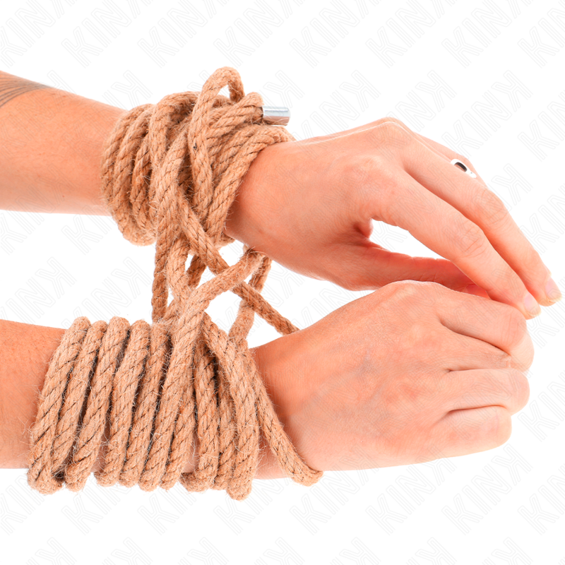 KINK - HEMP ROPE WITH METAL HEAD 5 METER - My naughty haven #