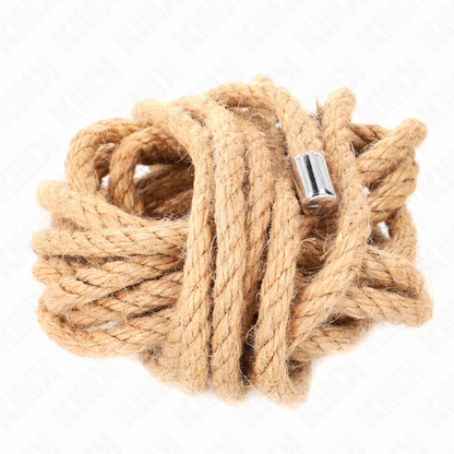 KINK - HEMP ROPE WITH METAL HEAD 5 METER - My naughty haven #