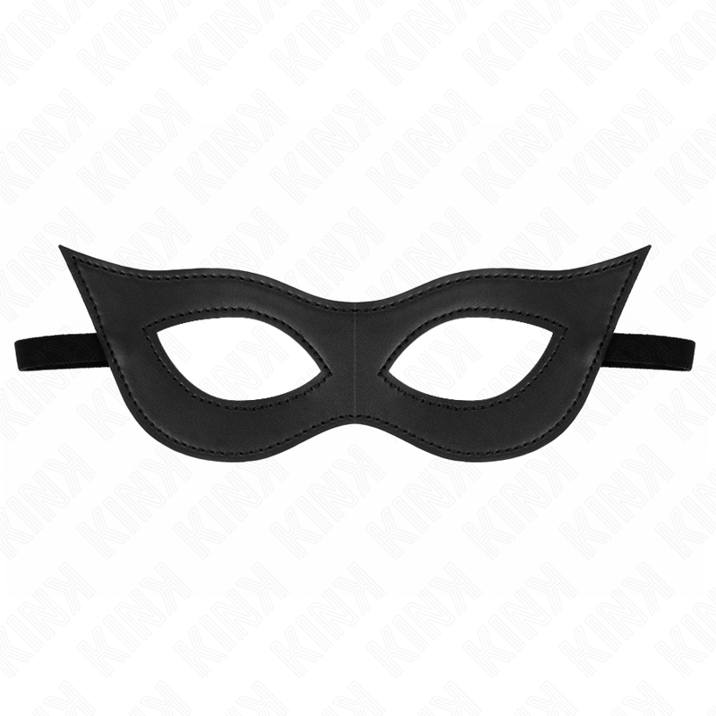 KINK - LEATHERETTE MASK MODEL 2 23 x 7.5 CM - My naughty haven #
