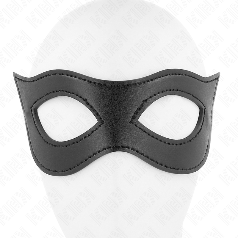 KINK - LEATHERETTE MASK MODEL 2 23 x 7.5 CM - My naughty haven #