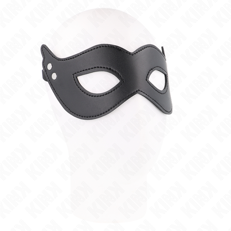 KINK - LEATHERETTE MASK WITH RIVETS MODEL 1 26 x 8 CM - My naughty haven #