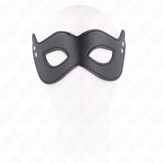 KINK - LEATHERETTE MASK WITH RIVETS MODEL 1 26 x 8 CM - My naughty haven #