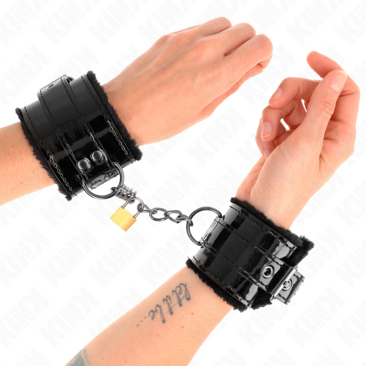 KINK - LIGHT WRIST RESTRAINTS WITH A COPPER LOCK ADJUSABLE 17-29 CM X 5.5 CM - My naughty haven #