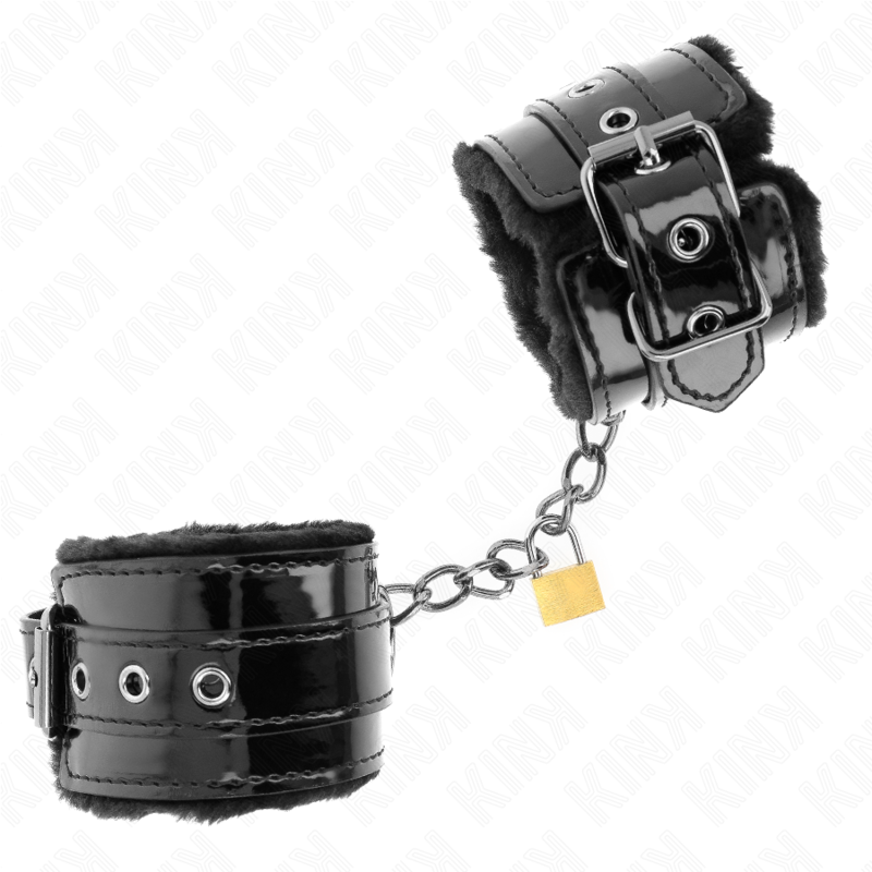 KINK - LIGHT WRIST RESTRAINTS WITH A COPPER LOCK ADJUSABLE 17-29 CM X 5.5 CM - My naughty haven #