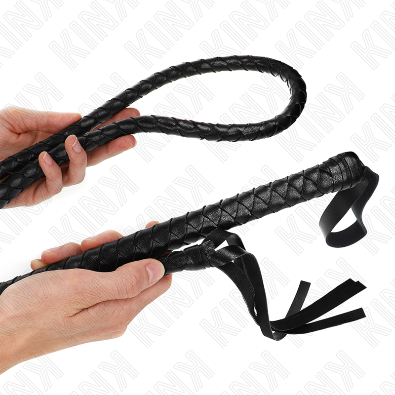 KINK - LONG BLACK SNAKE WHIP 210 CM - My naughty haven #
