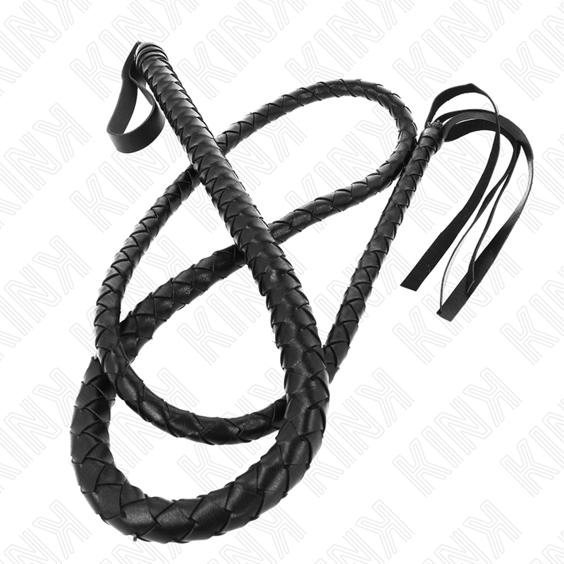 KINK - LONG BLACK SNAKE WHIP 210 CM - My naughty haven #