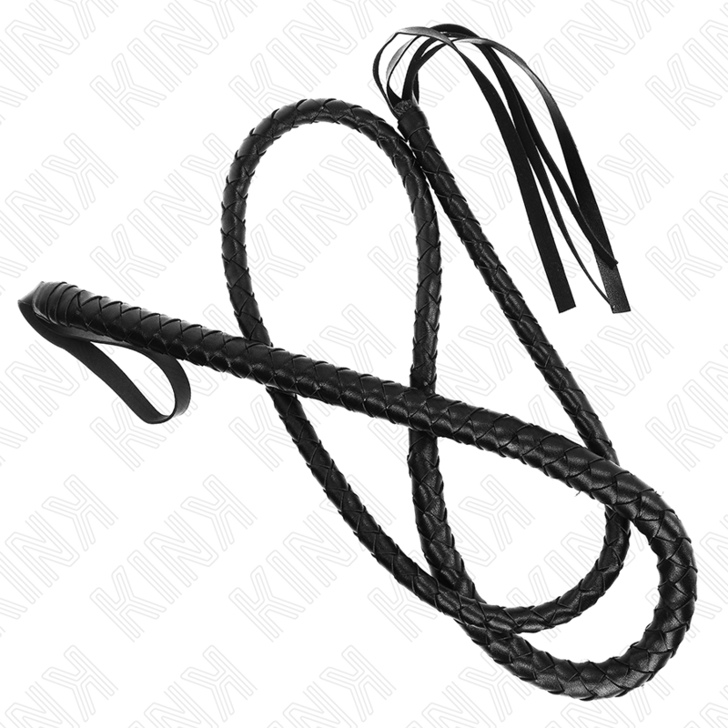 KINK - LONG BLACK SNAKE WHIP 210 CM - My naughty haven #