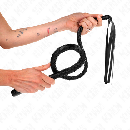 KINK - LONG WHIP WITH BEADS 110 CM - My naughty haven #