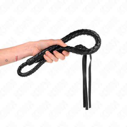 KINK - LONG WHIP WITH BEADS 110 CM - My naughty haven #