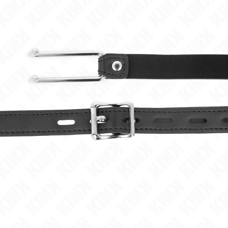 KINK - METAL HOOK GAG 11.5 CM WITH LEATHERETTE STRAP ADJUSTABLE 39-58 CM X 2 CM - My naughty haven #