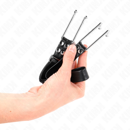 KINK - METAL HOOK GAG ADJUSTABLE 36-52 CM - My naughty haven #