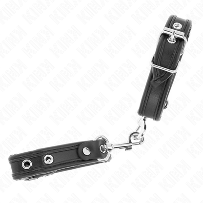 KINK - MINI BLACK WRISTBANDS WITH STUDS ADJUSTABLE 16-22 CM X 2 CM - My naughty haven #