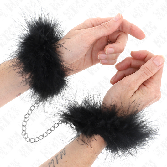 KINK - MINI FEATHER HAND CUFFS - My naughty haven #