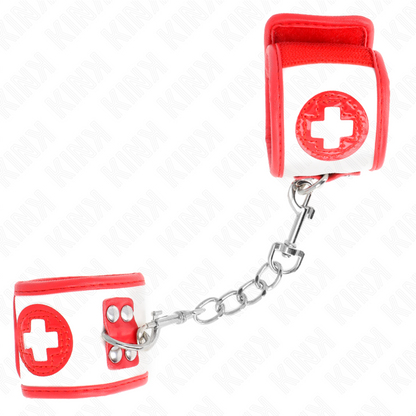 KINK - MINI NURSE WRIST RESTRAINTS ADJUSTABLE 18-23 CM X 5 CM - My naughty haven #