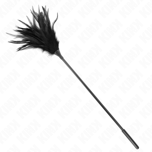 KINK - MULTIPLE BLACK TICKLE FEATHERS 45 CM - My naughty haven #