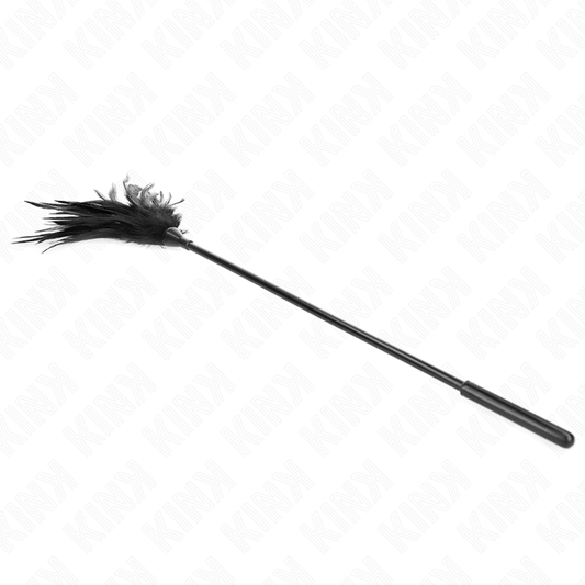 KINK - MULTIPLE BLACK TICKLE FEATHERS 45 CM - My naughty haven #