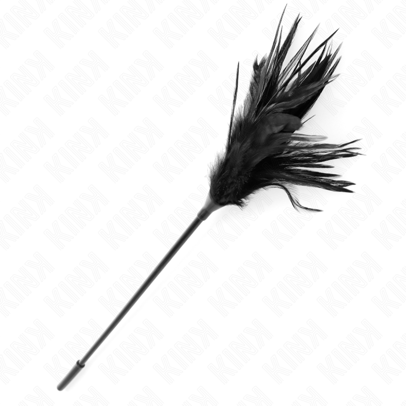 KINK - MULTIPLE BLACK TICKLE FEATHERS 45 CM - My naughty haven #