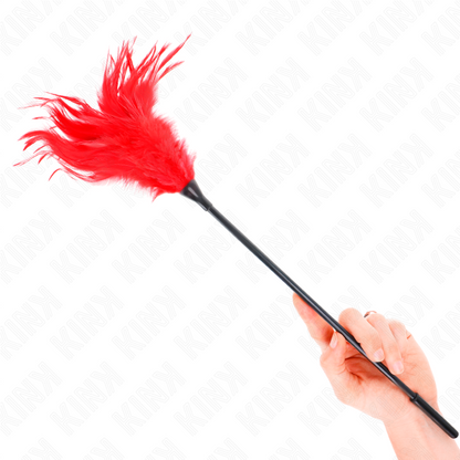 KINK - MULTIPLE RED TICKLE FEATHERS 45 CM - My naughty haven #