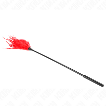 KINK - MULTIPLE RED TICKLE FEATHERS 45 CM - My naughty haven #
