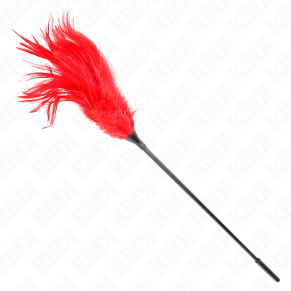 KINK - MULTIPLE RED TICKLE FEATHERS 45 CM - My naughty haven #