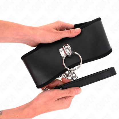KINK - NECKLACE 65 CM WITH WIDE STRAP ADJUSTABLE 40-55 CM X 10 CM - My naughty haven #