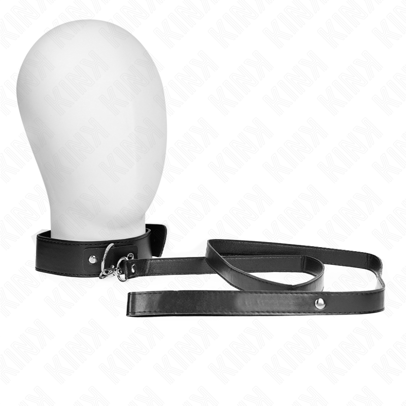 KINK - NECKLACE WITH BELT 116 CM BLACK STRAP ADJUSTABLE 32-50 CM X 8 CM - My naughty haven #