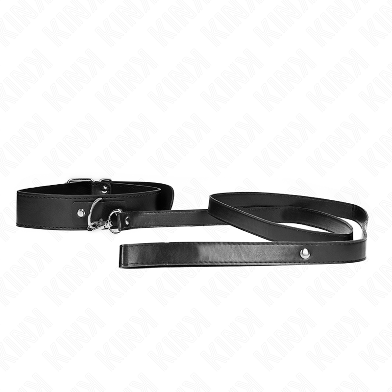 KINK - NECKLACE WITH BELT 116 CM BLACK STRAP ADJUSTABLE 32-50 CM X 8 CM - My naughty haven #