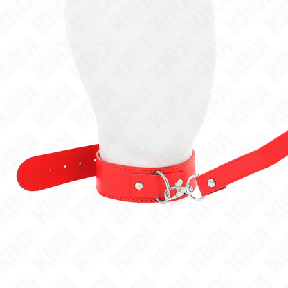 KINK - NECKLACE WITH BELT 116 CM ROJO STRAP ADJUSTABLE 32-50 CM X 8 CM - My naughty haven #