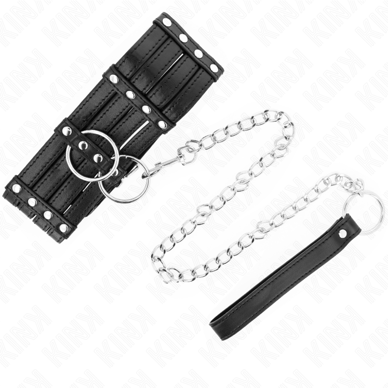 KINK - NECKLACE WITH BELT 65 CM SUB STYLE ADJUSTABLE 35-51 CM X 7 CM - My naughty haven #
