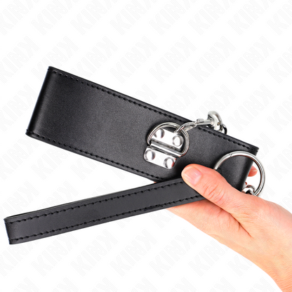 KINK - NECKLACE WITH BELT 65 CM WITH WIDE BLACK STRAP ADJUSTABLE 33.5-41 CM X 5 CM - My naughty haven #