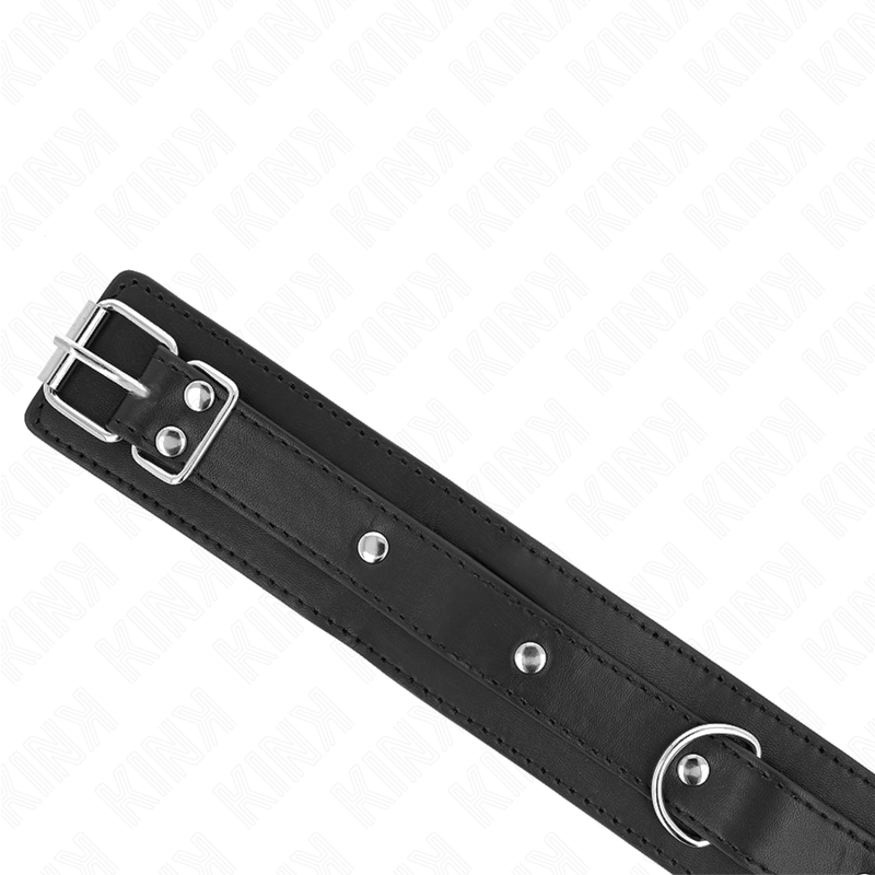KINK - NECKLACE WITH LEASH 65 CM 1 RING ADJUSTABLE 38-49 CM X 5 CM - My naughty haven #