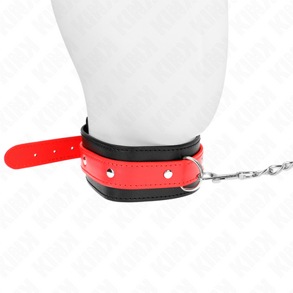 KINK - NECKLACE WITH RED STRAP 65 CM AJUSTABLE 36-43 CM X 5 CM - My naughty haven #