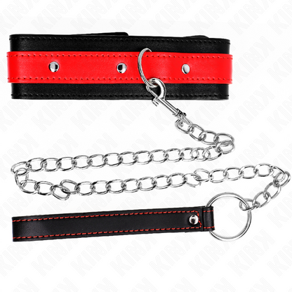 KINK - NECKLACE WITH RED STRAP 65 CM AJUSTABLE 36-43 CM X 5 CM - My naughty haven #